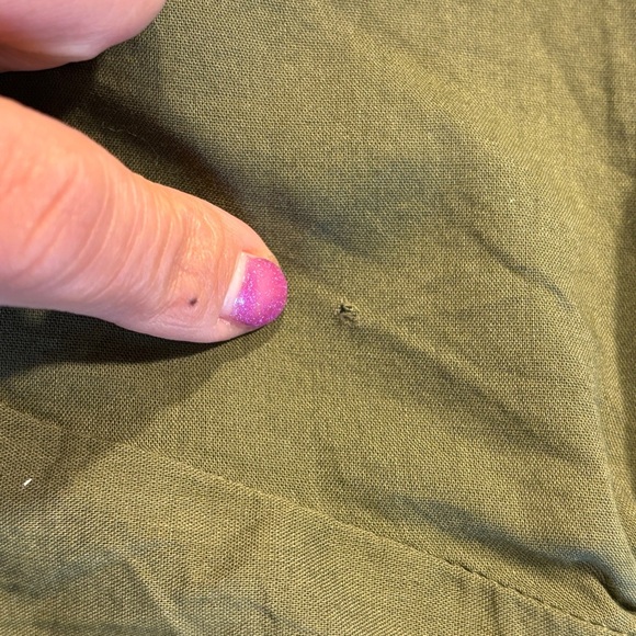 GAP Tie V-Neck Flutter Sleeve Lace Trim Size Medium - Picture 10 of 10